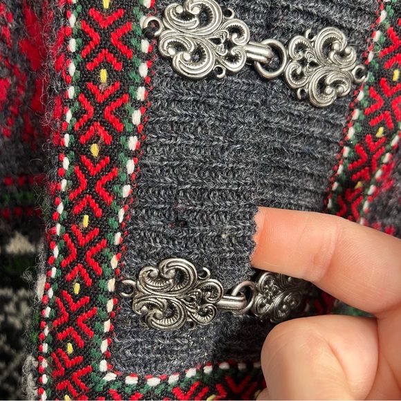 Squaw Valley Vintage 100% Wool Nordic Fair Isle Sweater Women's Size Medium - Picture 6 of 8